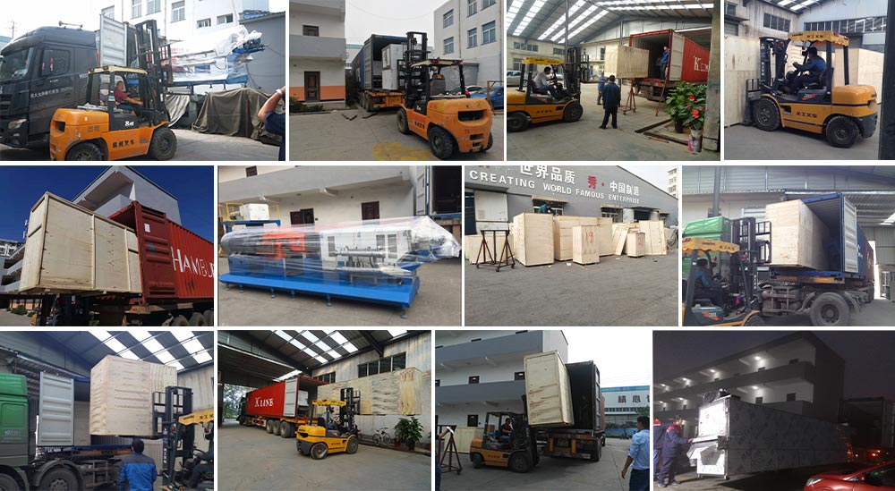 delivery of fish feed extruders