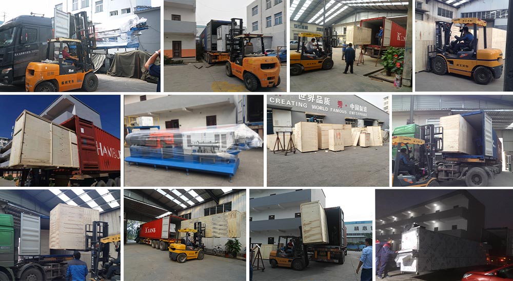 shipping of extruder machine