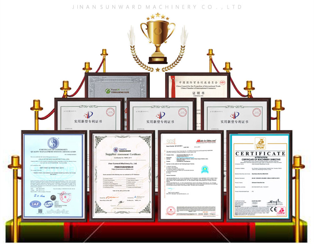 certificates of nutrition food machine