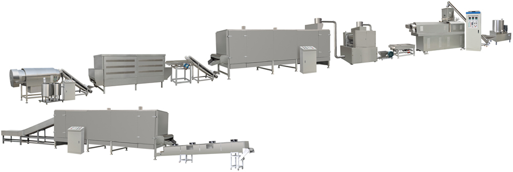 breakfast corn flakes processing line