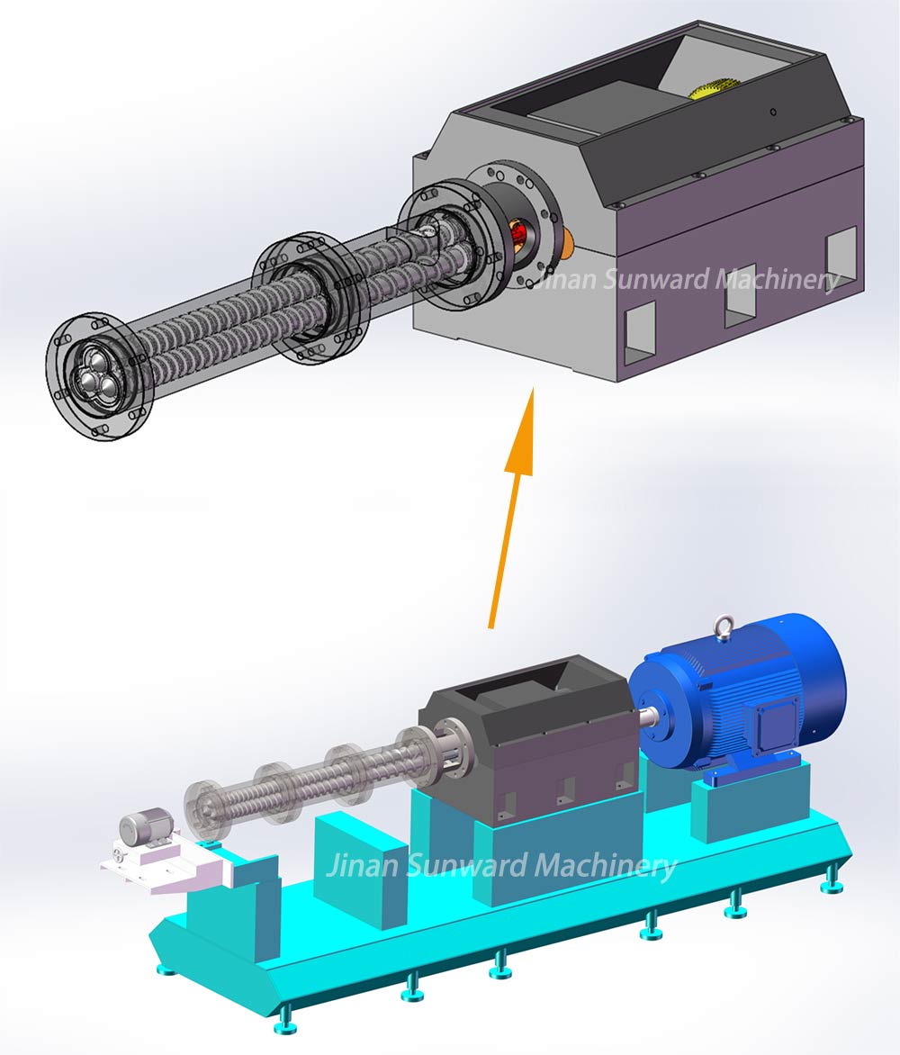 tri-screw extruder