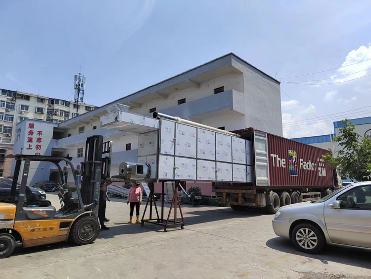 Puffed snack oven and seasoning machine sent to the Philippines