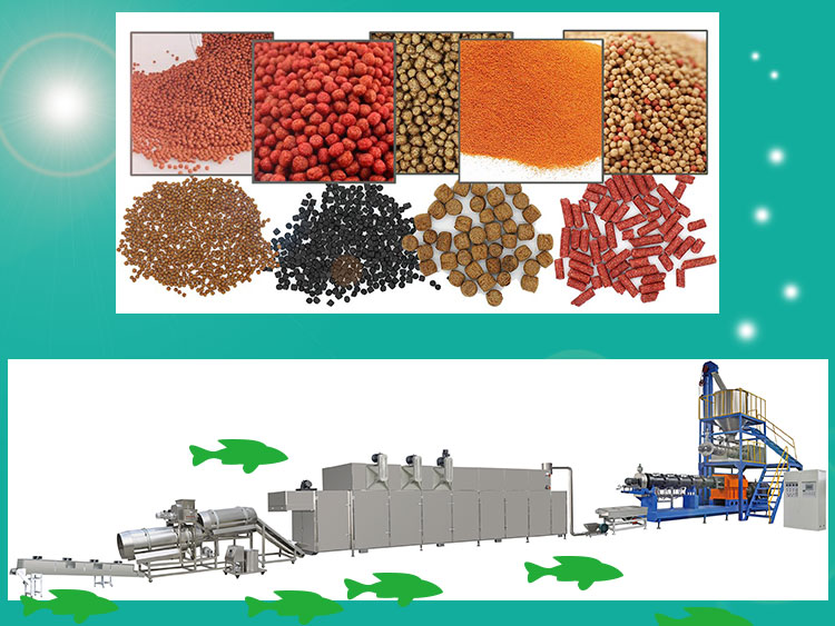 Large Output Fish Feed Production Line With Packing Machine Was Producing Fish Food in Malawi