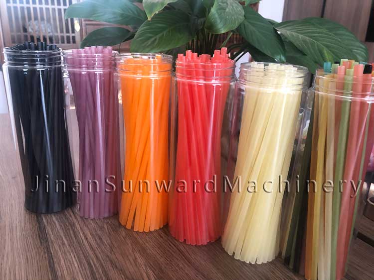 Eco Cutlery Production Line Producing Edible Rice Drinking Straws