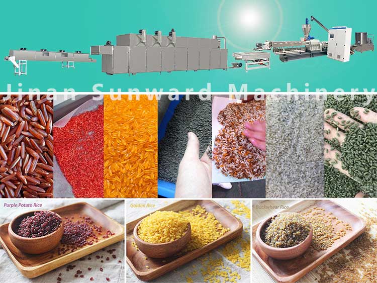 Artificial Fortified Rice Machine Producing Nutrition Golden Rice