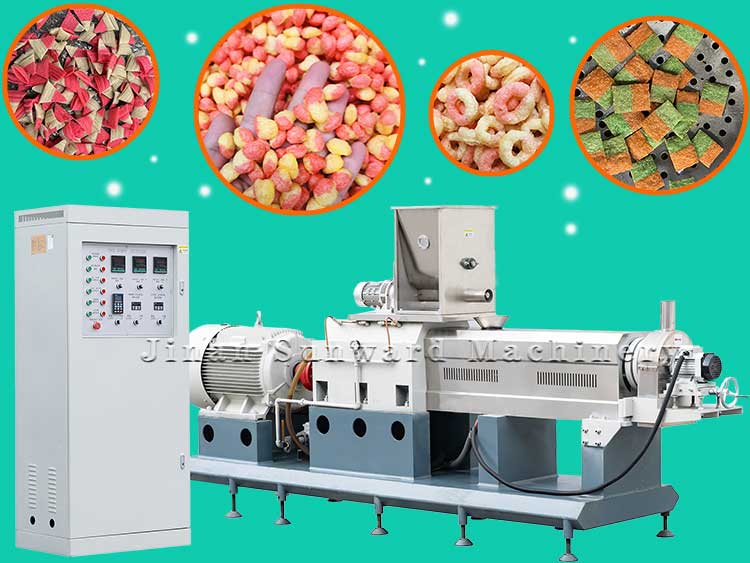 New Food extruder machine makes double-color froot loops
