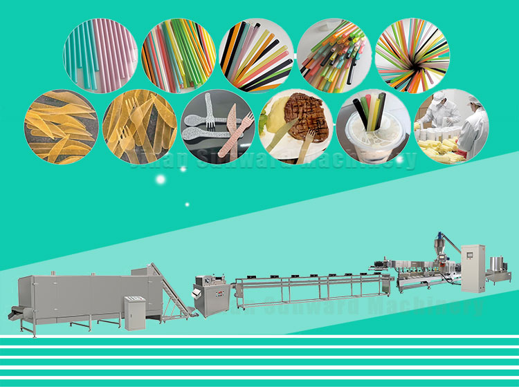 Edible Rice Drinking Straw Production Line In China